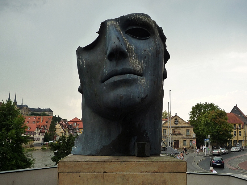 BA28.07.2014-18.15.12_B.jpg - Bamberg, Skulptur Centurione I,  Untere Brücke 