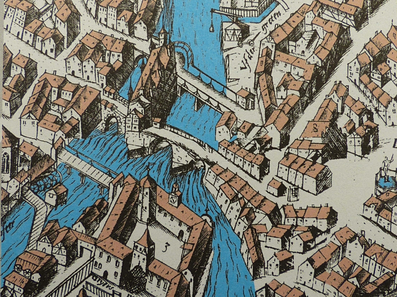 BA30.07.2014-12.21.26_B.jpg - Bamberg, Ausschnitt aus dem historischen Stadtplan von 1602 (Petrus Zeidler Plan) 