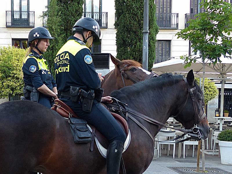 MA14.05.2014-19.40.35.jpg - Madrid, Centro, Polizei zu Pferd