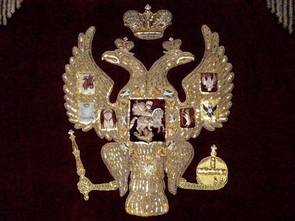 Russische Adler in der Peter-Paul-Kathedr