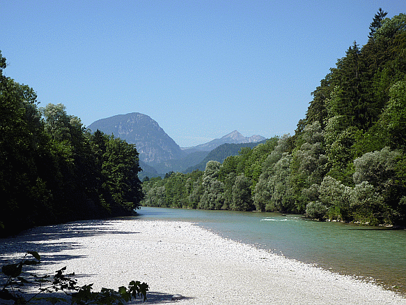 Die Saalach bei Bad Reichenhall