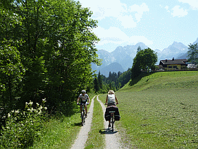 Radweg vor Lofer