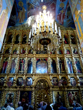 ikonenwand in der Dreieinigkeitskathedrale