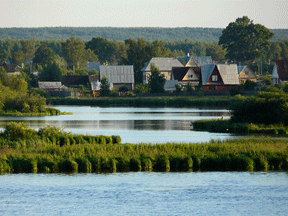 Kleine Dörfer an der Wolga