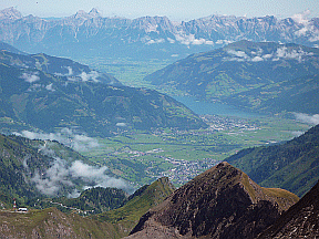 Blick auf des Salzachtal und dem Zeller See